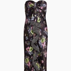 Cinq a sept Elise floral silk midi-dress